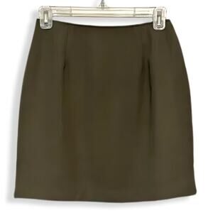 Star C.C.C. Mini Pencil Skirt Secure Zip Closure Lightweight Green W Juniors 7